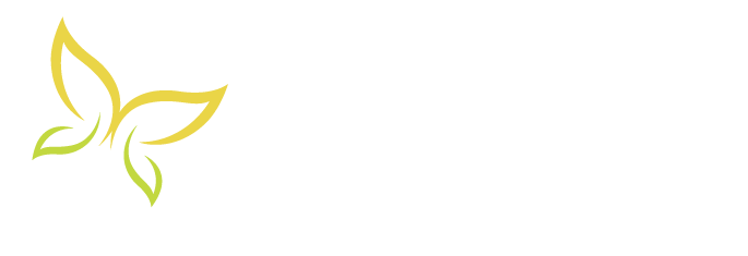 niNe. magazine logo with yellow and green butterfly