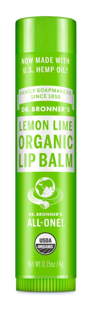 Dr. Bronners Organic Lip Balm in Lemon Lime
