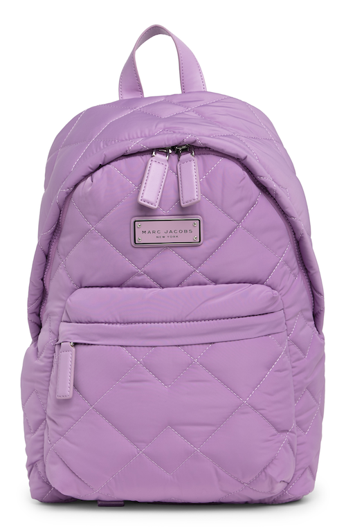 Marc Jacobs Quilted Nylon School Backpack Regal Orchid, $110.00, available at Nordstrom.